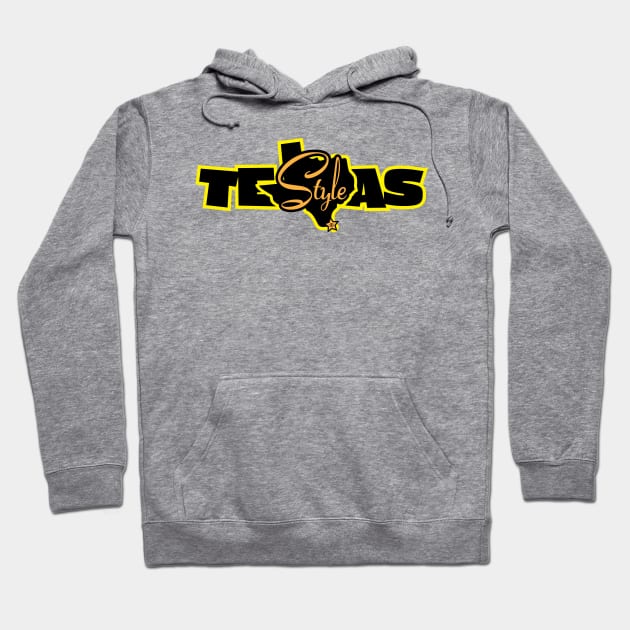 Texas Style Yellow Hoodie by CamcoGraphics